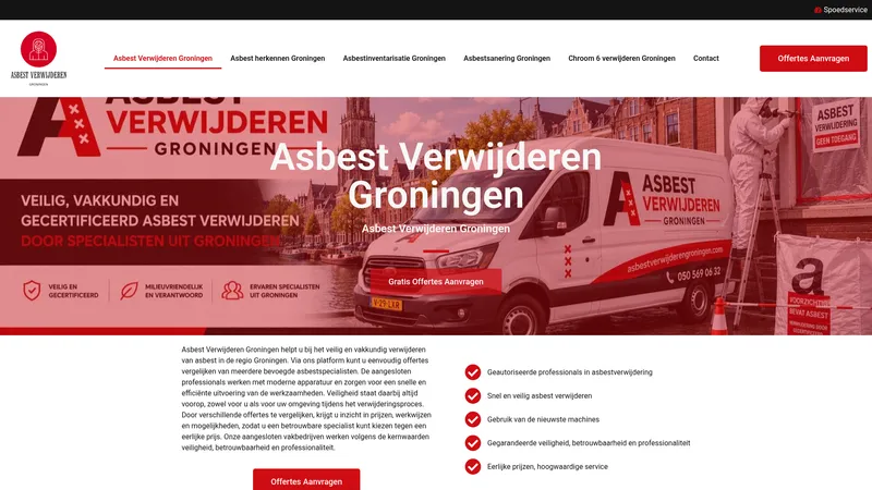 Website van Asbest Verwijderen Groningen