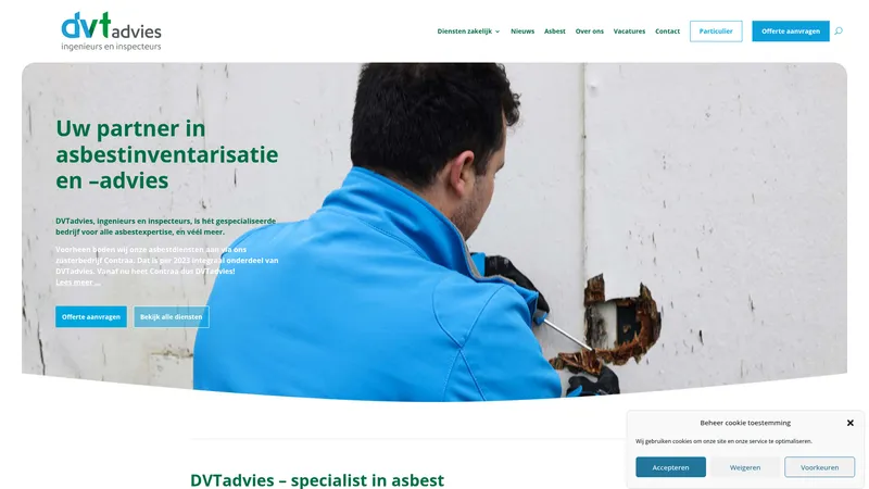 Website van Contraa B.V