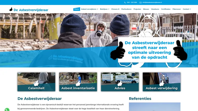 Website van De Asbestverwijderaar