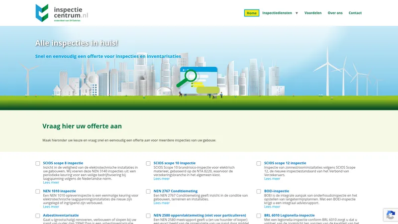 Website van Inspectiecentrum