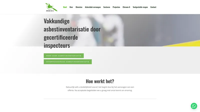 Website van invad B.V.