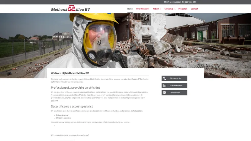 Website van Methorst B.V