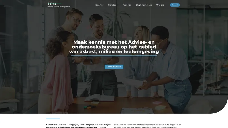 Website van Oosten Projectmanagement