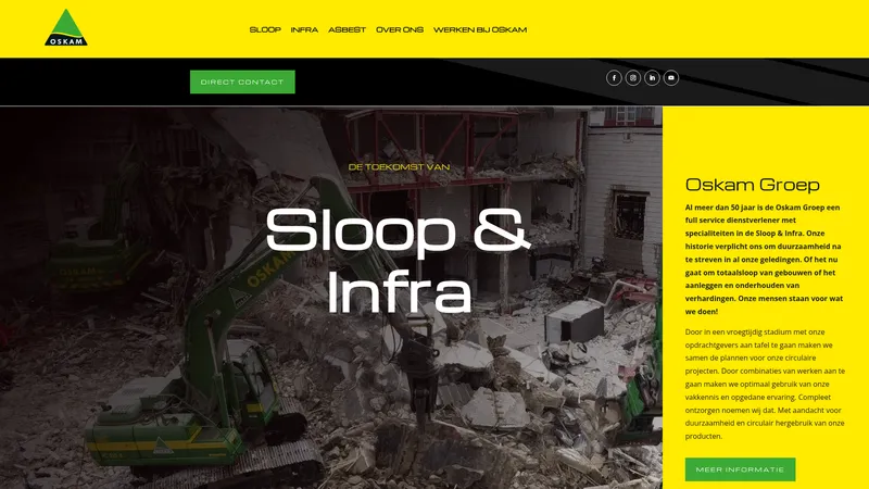 Website van Oskam B.V