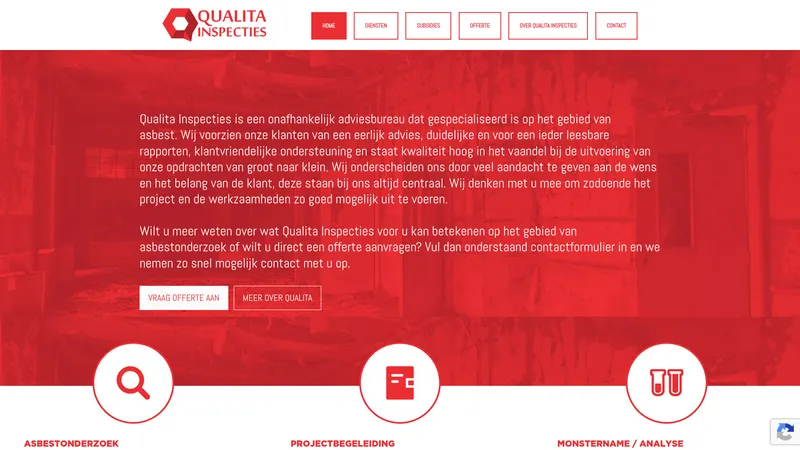 Website van Qualita Inspecties