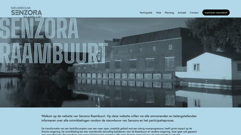 Website van Senzora Raambuurt