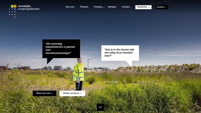 Website van Werken bij NOD