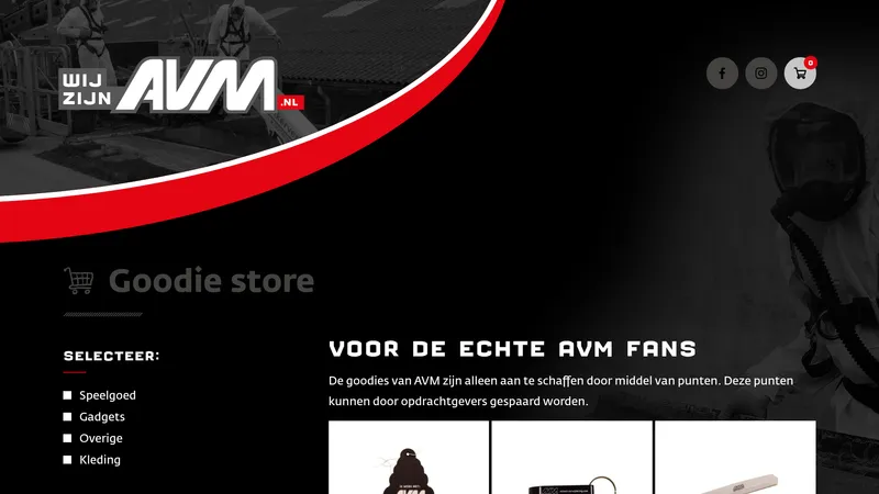 Website van Wij zijn AVM