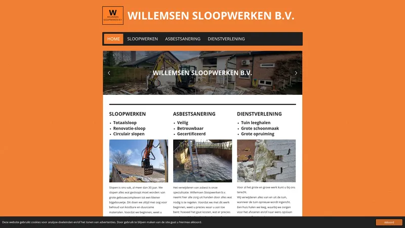Website van willemsensloopwerken
