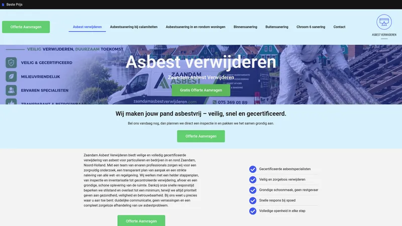 Website van Zaandam Asbest Verwijderen