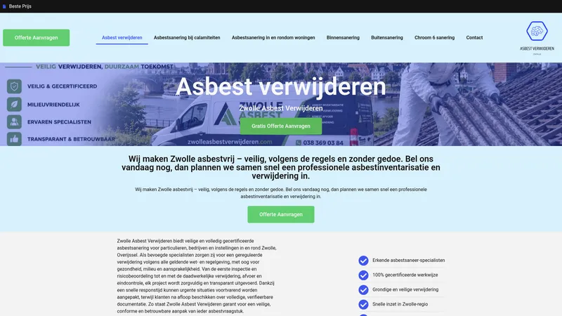 Website van Zwolle Asbest Verwijderen